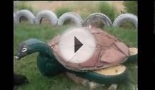 Интересные поделки из шин для детской площадки